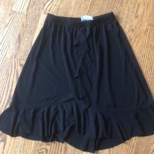 Cute black skirt with ruffle detail